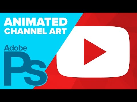 ANIMATED YouTube Channel Art! Photoshop Tutorial