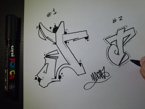 how to draw the letter j in graffiti