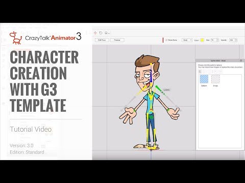 CrazyTalk Animator 3 - Character Creation with G3 Template