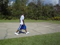 Glyn Dunking on the playground