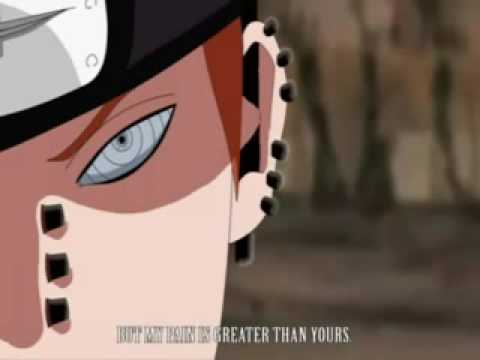 naruto sage mode fox. naruto vs pain fan animation