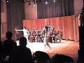 Also known as Togo Atsia, note the close interaction between the dancers and the lead drummer (me). Dancers: Akiko Horii and Jessica Peasant. CalArts MFA Recital 2002