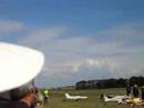 Model jet plane flypast