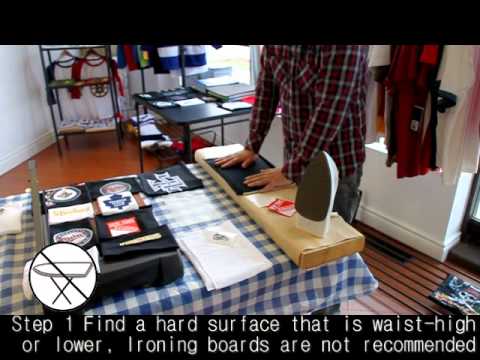 how to iron on a patch to nylon