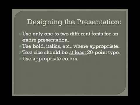 PowerPoint 2010 Tutorial 1 of 6 - The Secret To Great Presentations