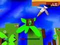 lily pad zone: http://youtube.com/watch?v=kntkmmykizs
leaf & machinery zones: http://youtube.com/watch?v=grmz_hmobaw
bat zone: http://youtube.com/watch?v=zdix_i9htpy
cloud zone: http://youtube.com/watch?v=1ewsvq-4-oa
cactus zone part 1: http://youtube.com/watch?v=w56fovbvm3y
cactus zone part 2: http://youtube.com/watch?v=j8m1ofv90w0
retro zone part 1: http://youtube.com/watch?v=ph_5mb2frkg
retro part 2 & tropical zones: http://youtube.com/watch?v=fvqlb6ifdzy
music video/gameplay clips: http://youtube.com/watch?v=8fd0sbxoiwk

here is the fun, yet very challenging sewer zone. the toughest part was without a doubt uncanny crusher, which robbed me of many lives before i could finally move on.