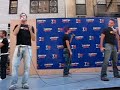Altar Boyz singing at Theatermania street fair