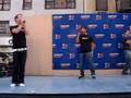 Altar Boyz singing at Theatermania street fair