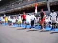 Depart des stands