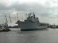 Royal Navy Flagship visits London for Falklands commemoratio