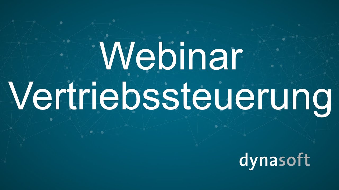 Webinar Vertriebssteuerung