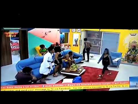 Mercy and Tacha fight in the Big brother house