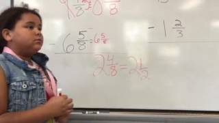 Subtracting mixed numbers