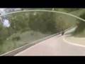 Motorcycle hits a deer