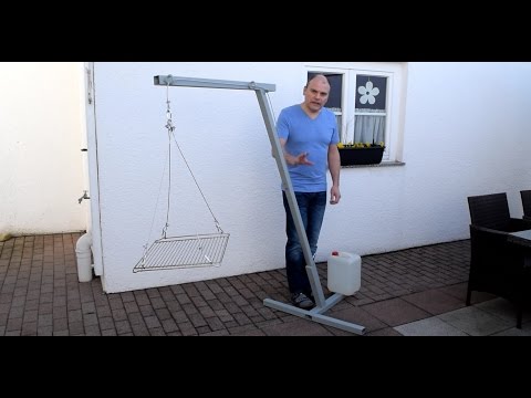 Wie baut man einen Schwenkgrill selber.