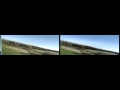 Flying EasyStar FPV in 3D using new 3D-Cam FPV (cross your eyes to view in 3D)