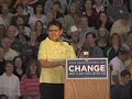 Ida Fast Wolf introduces Barack Obama in Rapid City, SD