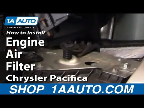 How To Install Replace Engine Air Filter Chrysler Pacifica 04-08 1AAuto.com