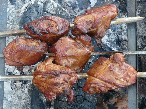 Как пожарить курицу шашлык