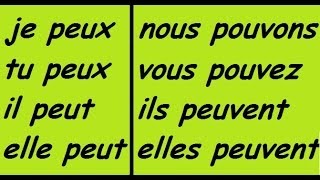 Le verbe pouvoir au présent