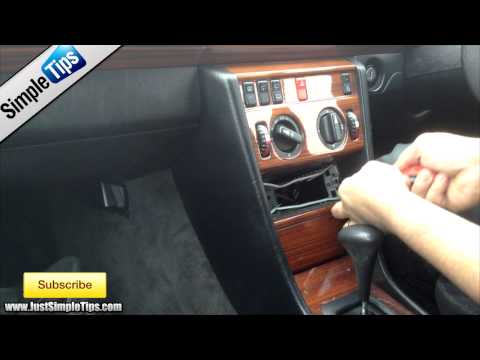 how to remove radio from mercedes c class