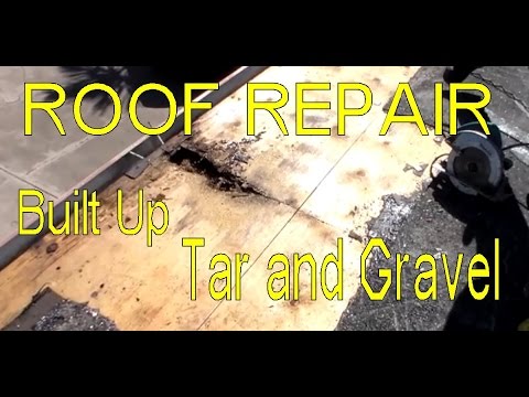 how to patch roof with tar