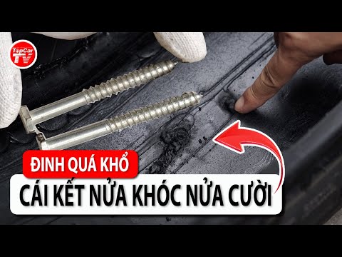 Thử cắm đinh quá khổ vào lốp sau khi tráng keo, và cái kết nửa khóc nửa cười | TIPCAR TV