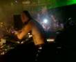 DJ Proteus dancing about mixing a wiked tune at goodgreef