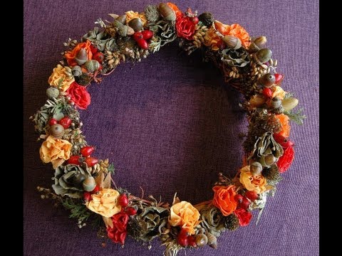 how to make your own harvest wreath