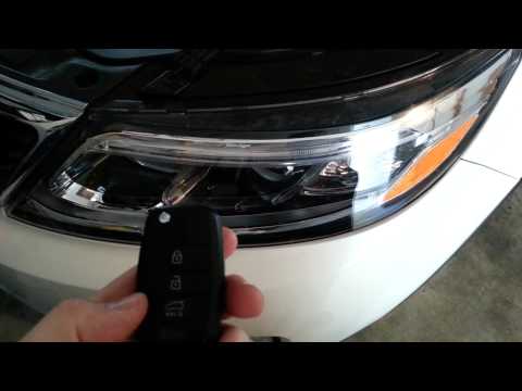 2014 Kia Sorento SUV – Testing Key Fob After Changing Battery – Parking Lights Flashing