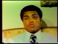 morning after championship fight may 17,1975 heavyweight champion muhammad ali is interviewed by harold bell for spotlight on sports. in this rare interview, ali spouts poetry and defines boxing as an art. produced by rodney w. brown and wilfred williams. photography by gary price.this was a title fight and muhammad ali's second title defense after beating george foreman to regain the world title. ali had just beaten chuck wepner after beating foreman and his record stood at 46-2. ali was proving again that he had what it took to be champion. ron lyle was coming off a surpising loss to jimmy young before this fight, but still got a title shot. lyle had beaten boone kirkman and memphis al jones in his fights before young. lyle had a ring record of 31-2-1 with 21 knockouts music by allan c. barnes