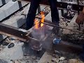 Welding tracks together (Railcorp)