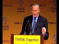 Donald Bren, chairman of The Irvine Company, speaks to guests attending THINK Together's 2008 Annual Benefit Dinner.  Bren shares his thinking behind The Irvine Company's $10 million pledge to THINK Together's after-school programs and his greater commitment to education in California.