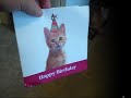 Cat Attacks Singing Card.