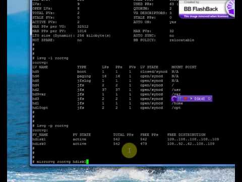 how to remove lv in aix