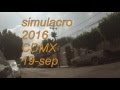 alerta sismica, simulacro 19 sep 2016 en calle