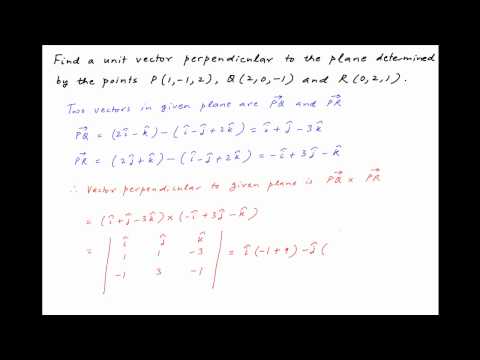 how to find the normal vector of a plane