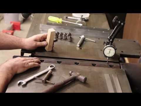 how to set knives on a jointer