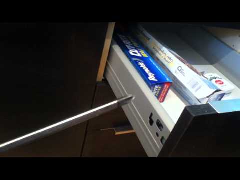 how to remove ikea drawer front