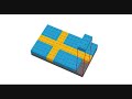 The Swedish Flag - LEGO [Instructions]