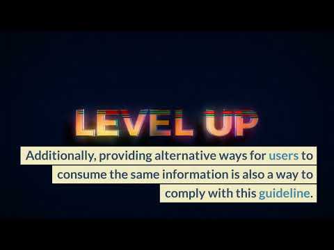 What is WCAG 2.1 guideline 1.4 Distinguishable with examples