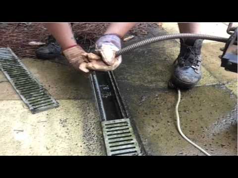 how to unclog a curtain drain