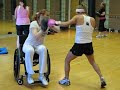 Wheelchair boxing girl fight : The bout