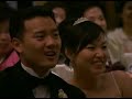 Bridesmaids and groomsmen put on a skit! In Korean