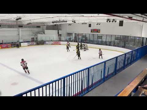 This is where Dawson (black #9) jumps into an offensive defensive play and makes the score.