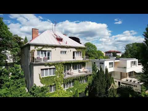 Video PRODEJ JEDINEČNÉ ČTYŘPODLAŽNÍ FUNKCIONALISTICKÉ VILY, UŽITNÁ PLOCHA 597 M2, POZEMEK 2.425 M2, BRNO –