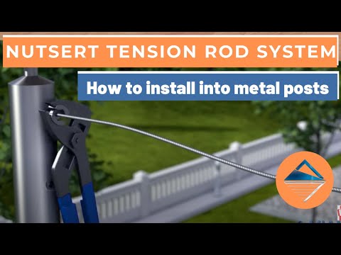 How To Install Wire Balustrade - Nutsert Tension Rod System