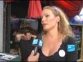 With Democrat supporters at a 'debate watch party'