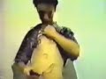Billie goofing around after a gig drawing on his belly and mostly talking shit LOL