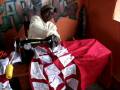videos de WOW Njewa Widow sewing WOW  project blankets.AVI